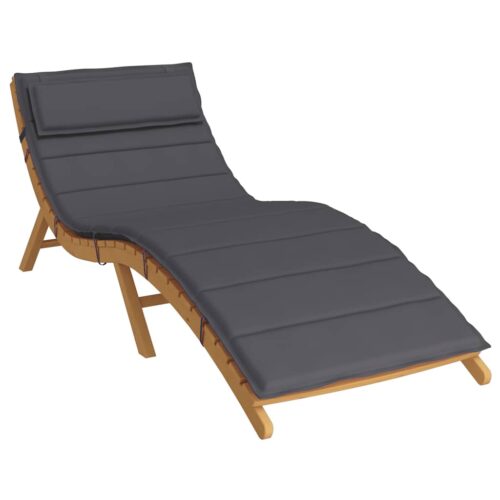 Sun Lounger Cushion Anthracite 180x60x4cm Oxford Fabric - Image 3