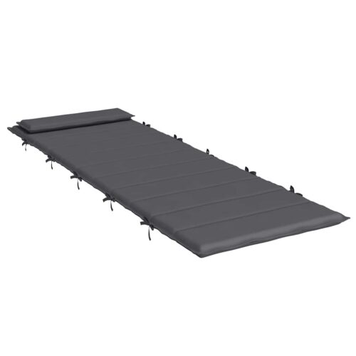 Sun Lounger Cushion Anthracite 180x60x4cm Oxford Fabric - Image 4