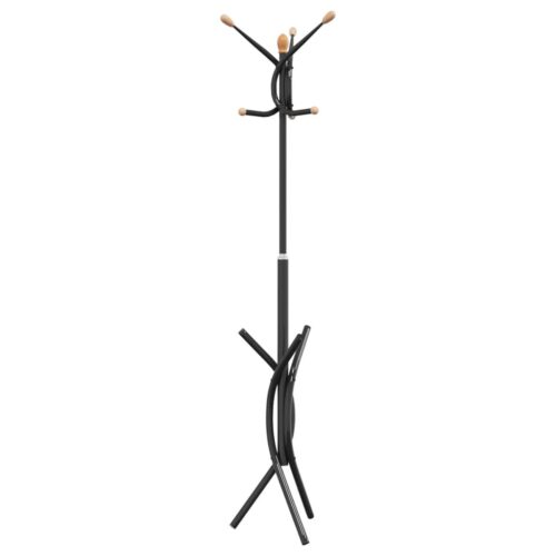 Coat Stand Black 176cm Powder-coated Iron - Image 6
