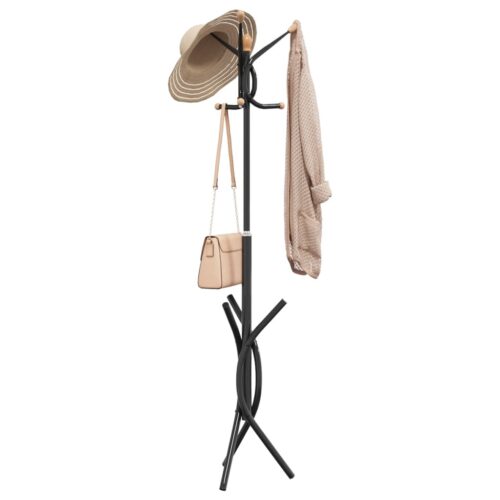 Coat Stand Black 176cm Powder-coated Iron - Image 9