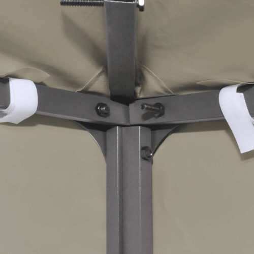 Gazebo Top Cover 310 g/m² 3x3M Beige - Image 4