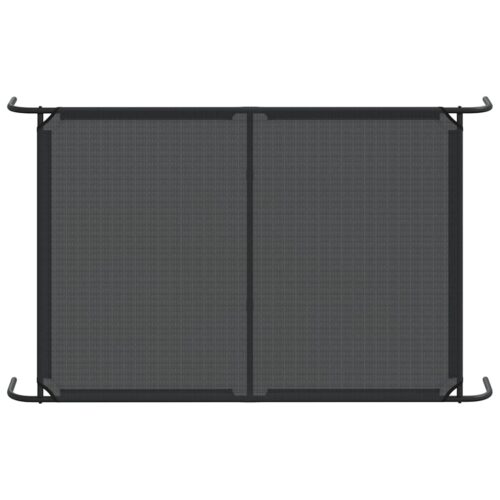 Elevated Dog Bed Black 150x90x20cm Textilene Steel - Image 6