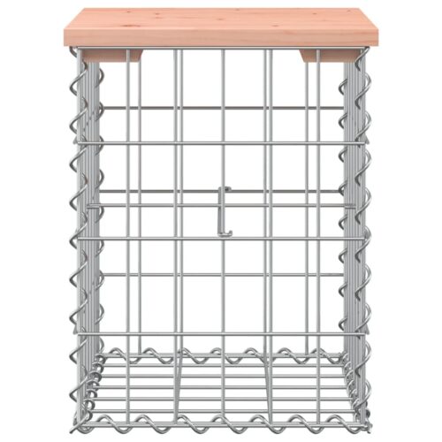 Garden Bench Gabion Design 33x31x42cm Solid Wood Douglas - Image 3