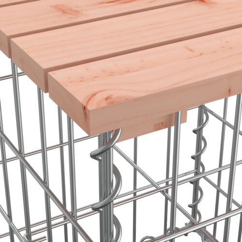 Garden Bench Gabion Design 33x31x42cm Solid Wood Douglas - Image 6