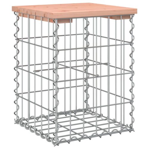 Garden Bench Gabion Design 33x31x42cm Solid Wood Douglas - Image 9