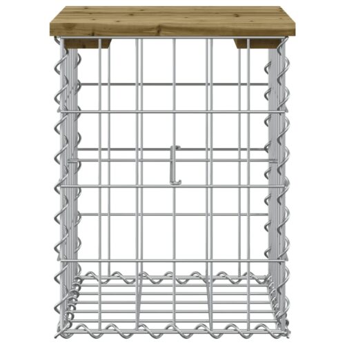 Garden Bench Gabion Design 33x31x42cm Impregnated Wood Pine - Image 3