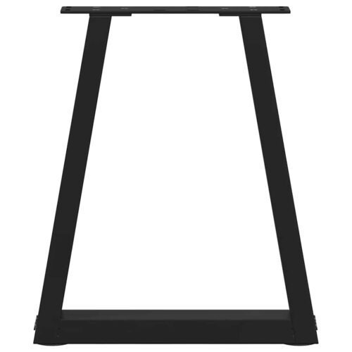 Coffee Table Legs V-Shape 2pcs Black 28x(42-43.3)cm Steel - Image 5