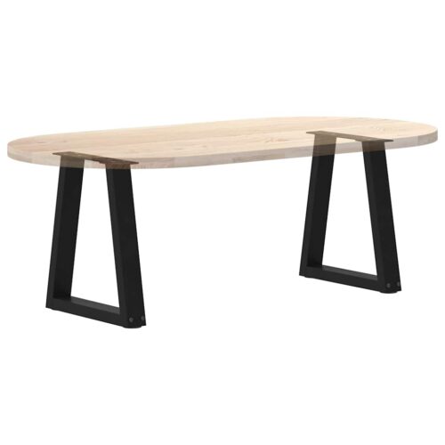 Coffee Table Legs V-Shape 2pcs Black 28x(42-43.3)cm Steel - Image 8