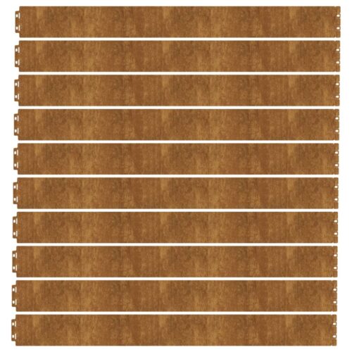 Lawn Edgings 10pcs 10x103cm Flexible Corten steel - Image 4