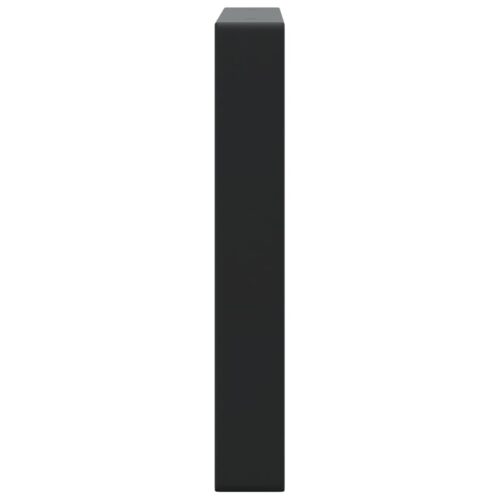 Shelf Brackets for Washbasin 2pcs Black Rectangular Steel - Image 5