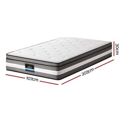 Giselle Bedding 30cm Mattress Gel Foam Pocket Spring King Single - Image 2
