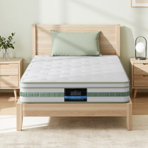 20cm Giselle Mattress King Single Green Tea Mattresses - Image 7