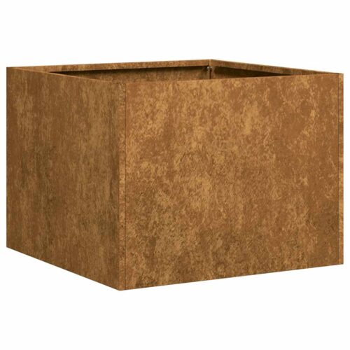 Raised Garden Bed Herbs Vegetables Box Pot Planter Rustic Weathering Steel 40x40x30cm