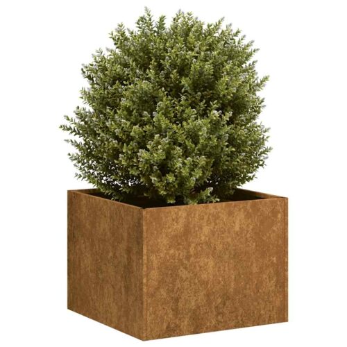 Raised Garden Bed Herbs Vegetables Box Pot Planter Rustic Weathering Steel 40x40x30cm - Image 2