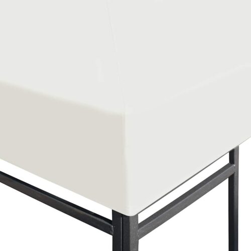 Gazebo Top Cover 310 g/m² 4x3M Cream White - Image 3