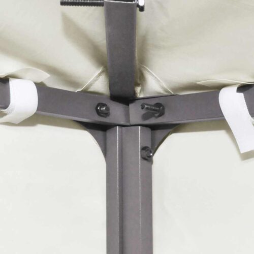 Gazebo Top Cover 310 g/m² 4x3M Cream White - Image 4