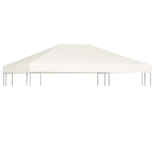 Gazebo Top Cover 310 g/m² 4x3M Cream White - Image 7