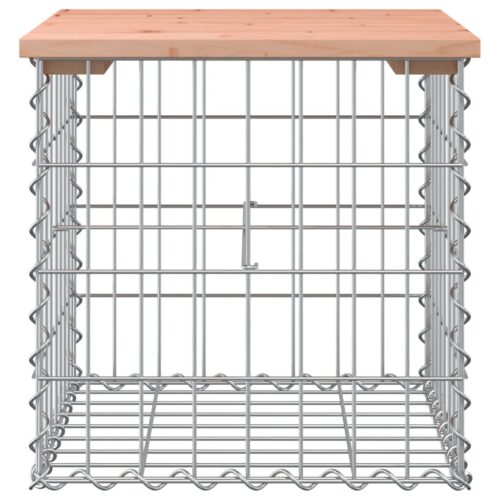 Garden Bench Gabion Design 43x44x42cm Solid Wood Douglas - Image 3