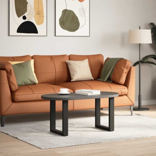 Coffee Table Legs U-Shaped 2pcs Black 28x(42-43)cm Steel - Image 2