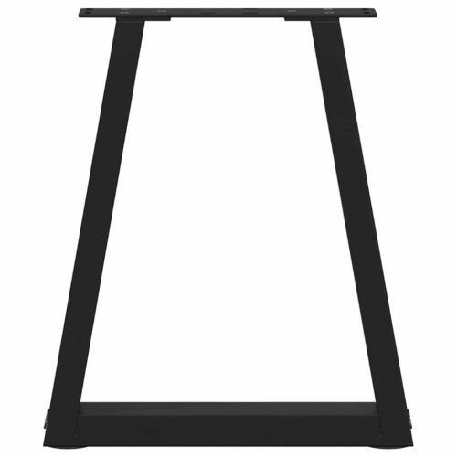 Coffee Table Legs V-Shape 2pcs Black 38x(42-43.3)cm Steel - Image 5