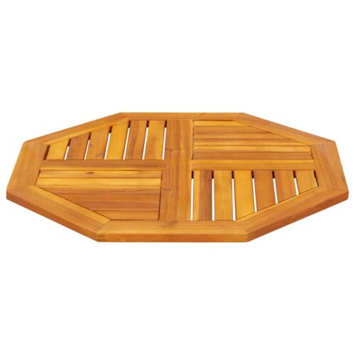 Table Top 70x70x2cm Octagonal Solid Wood Acacia DIY Desk Panel Board - Image 3