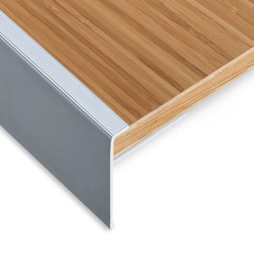 F-shape Stair Nosings 15pcs Aluminium 100cm Silver - Image 4