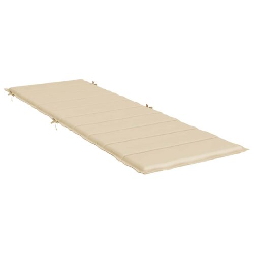 Sun Lounger Cushion Beige 186x58x4cm Oxford Fabric - Image 4