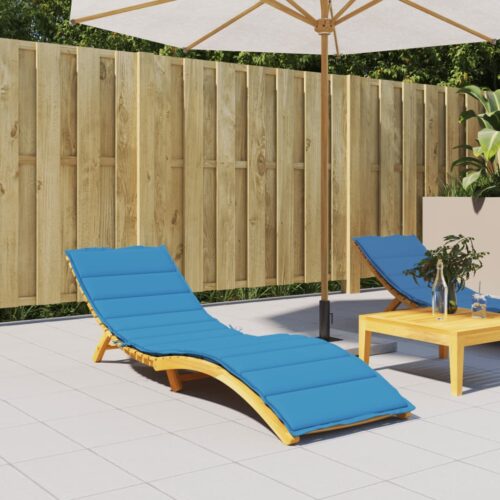 Sun Lounger Cushion Blue 200x50x3cm Oxford Fabric - Image 2