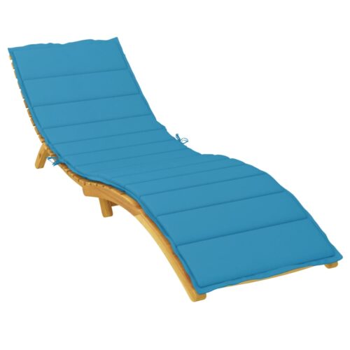 Sun Lounger Cushion Blue 200x50x3cm Oxford Fabric - Image 3