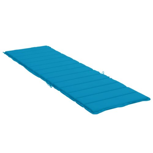 Sun Lounger Cushion Blue 200x50x3cm Oxford Fabric - Image 4