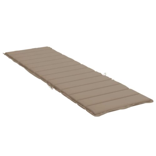 Sun Lounger Cushion Taupe 200x50x3cm Oxford Fabric - Image 4