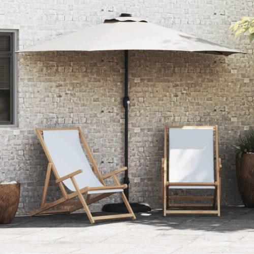 Garden Parasol Half with Aluminium Pole Sand 294cm