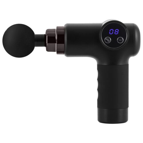 Everfit Massage Gun 8 Speed 4 Heads Vibration Muscle Massager Chargeable Black - Image 3