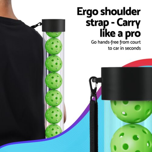 Everfit 12PC Pickleball Collector Set Multi-Ball Retriever Portable Storage Adjustable Strap - Image 6