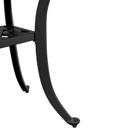 Garden Table Black 53x53x53cm Cast Aluminium - Image 10