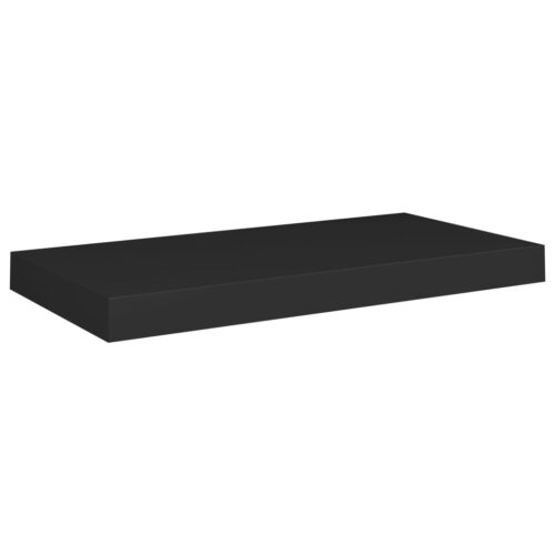 Floating Wall Shelves 4pcs Black 50x23x3.8cm MDF - Image 3
