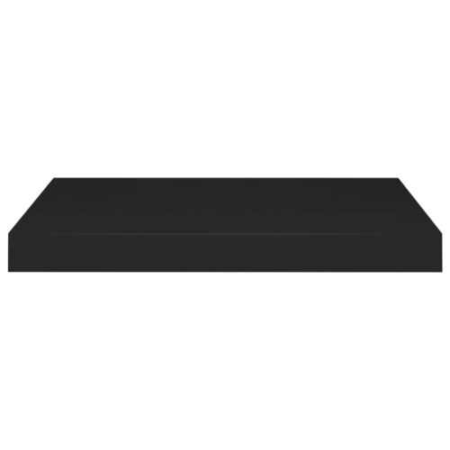 Floating Wall Shelves 4pcs Black 50x23x3.8cm MDF - Image 4