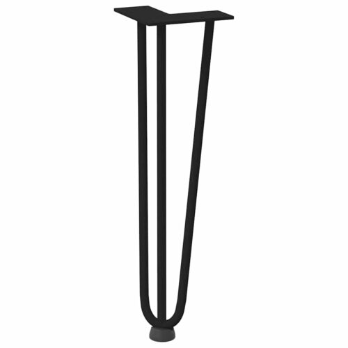 Hairpin Legs for Coffee Table 4pcs Black 42cm Solid Steel - Image 4
