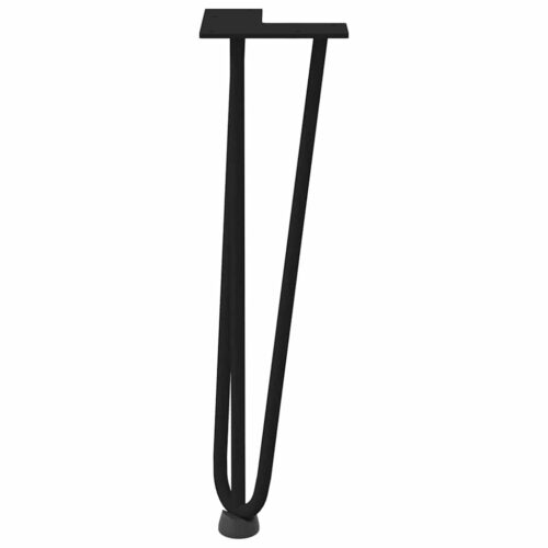 Hairpin Legs for Coffee Table 4pcs Black 42cm Solid Steel - Image 5