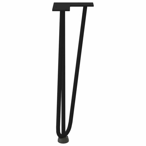 Hairpin Legs for Coffee Table 4pcs Black 42cm Solid Steel - Image 6