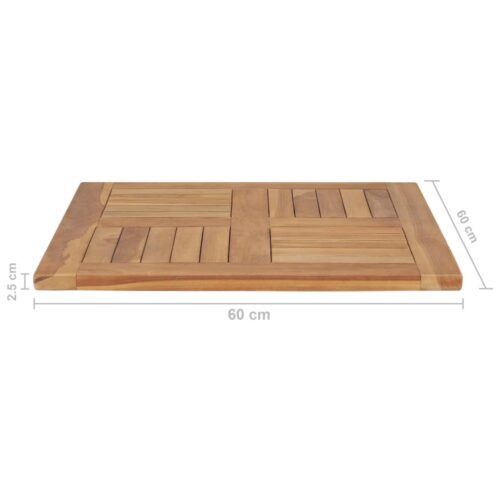 Table Top Solid Teak Wood 60x60x2.5cm - Image 6