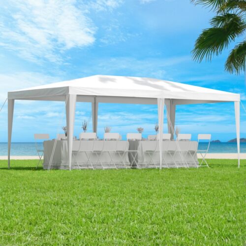 Instahut Gazebo 3x6m Wedding Party Marquee Tent Outdoor Event Camping Canopy Shade White - Image 7