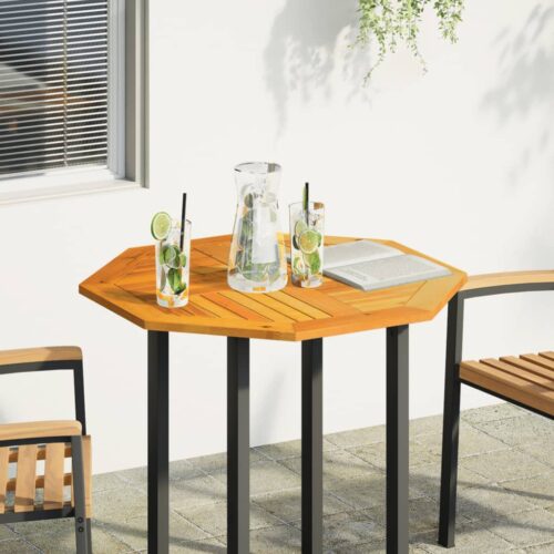 Table Top 80x80x2.2cm Octagonal Solid Wood Acacia DIY Desk Panel Board - Image 9