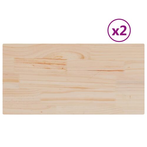 Table Tops 2pcs 90x45x1.7cm Rectangular Solid Pine Wood DIY Desk Panel Board - Image 11