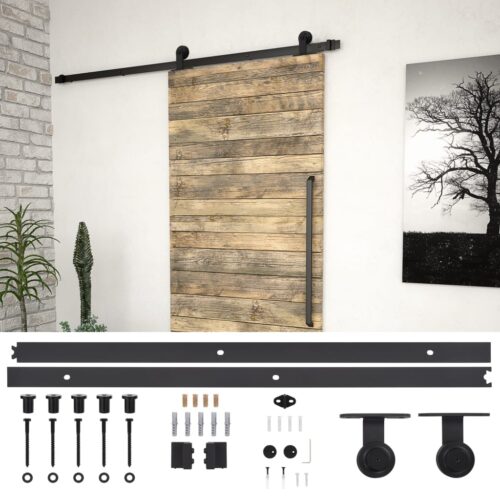 Sliding Door SKIEN Hardware Kit 183cm Steel Black