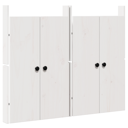 Outdoor Kitchen Doors 2pcs White 50x9x82cm Solid Pine Wood - Image 2