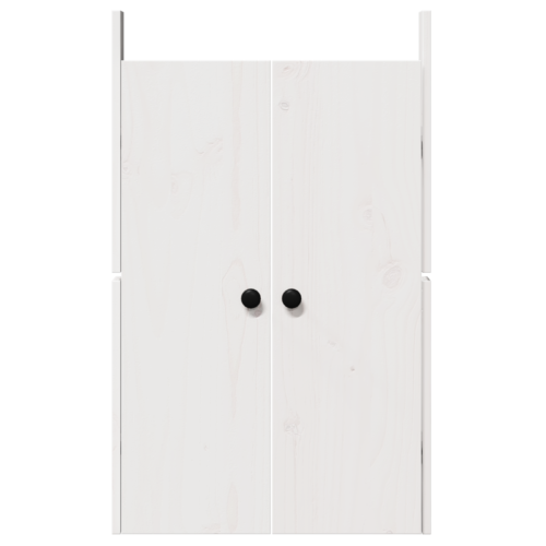 Outdoor Kitchen Doors 2pcs White 50x9x82cm Solid Pine Wood - Image 6