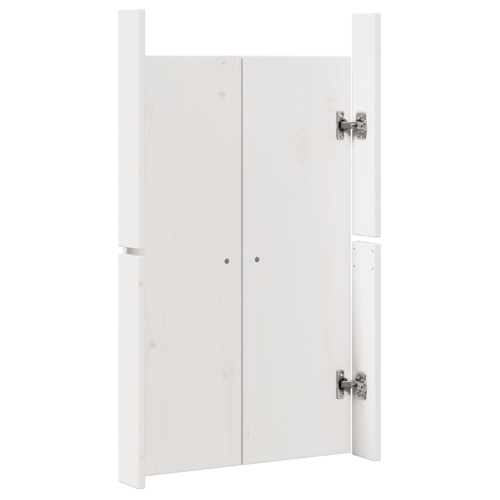Outdoor Kitchen Doors 2pcs White 50x9x82cm Solid Pine Wood - Image 8