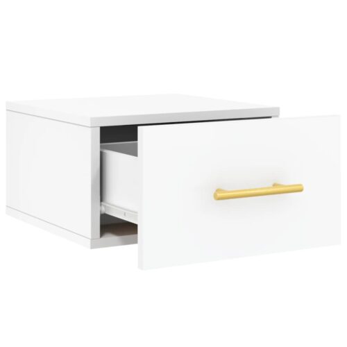 Wall-mounted Bedside Cabinet White 35x35x20cm - Image 6