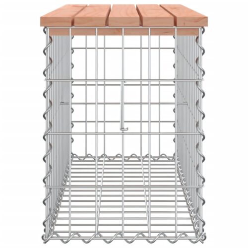 Garden Bench Gabion Design 83x31.5x42cm Solid Wood Douglas - Image 4